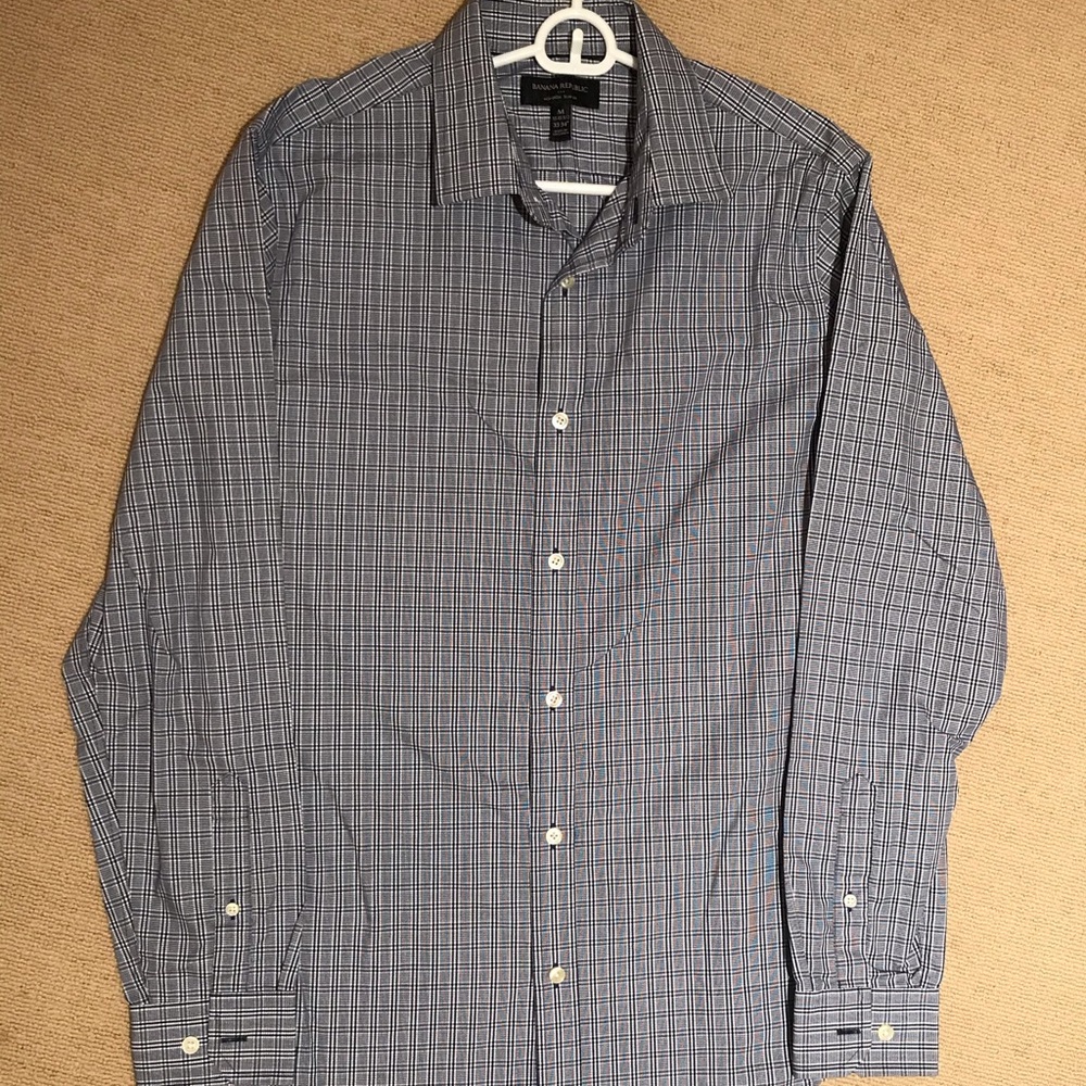 Banana Republic Men’s Plaid Dress Shirt
